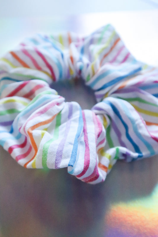 Rainbow Sherbet Scrunchie