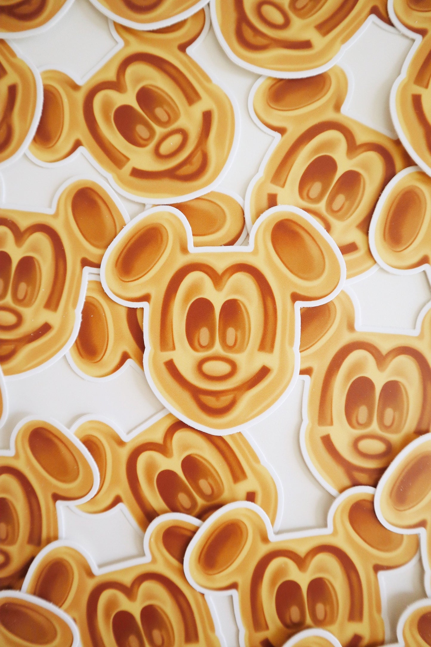 Mickey Waffle Vinyl Waterproof Sticker