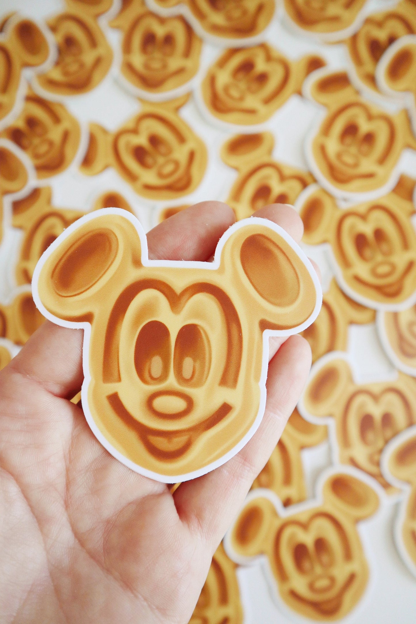 Mickey Waffle Vinyl Waterproof Sticker