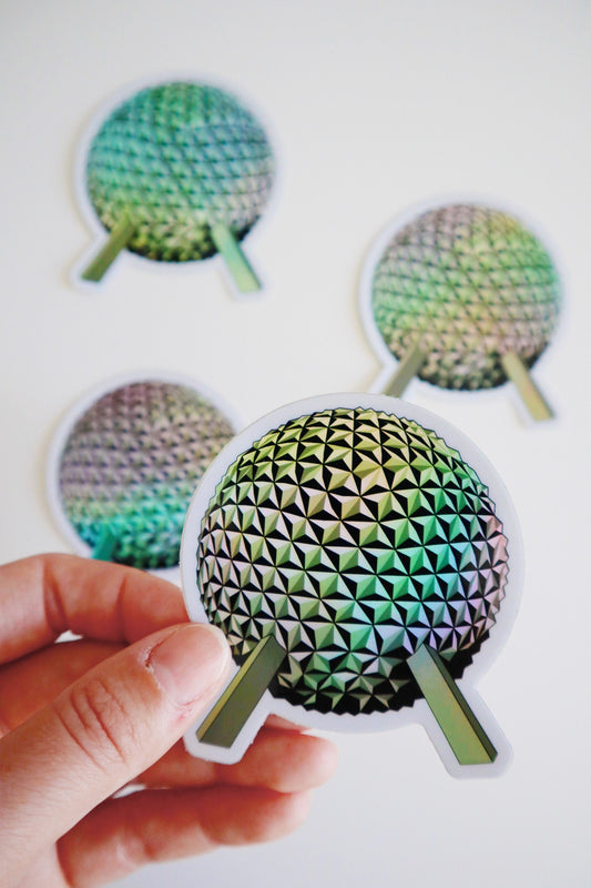 Spaceship Earth Epcot Ball Holographic Sticker