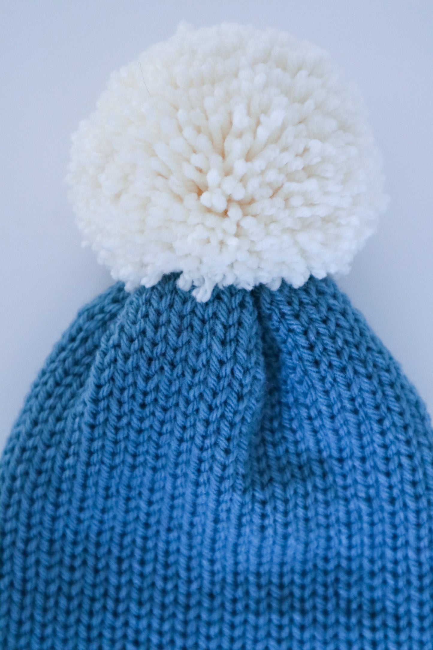 Blue and Cream Neutral Snug Adult Size Beanie