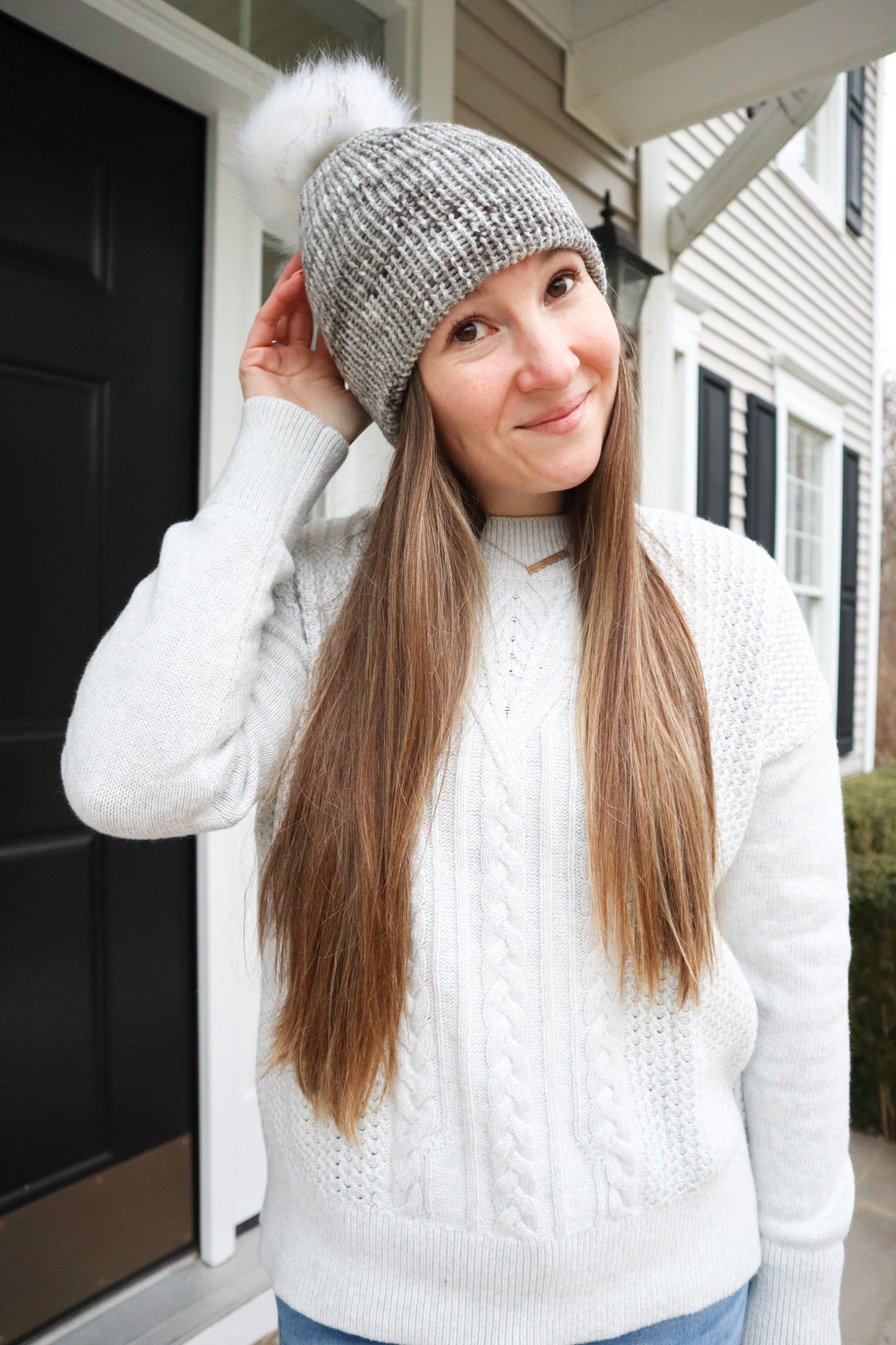 Gray Gradient Beanie