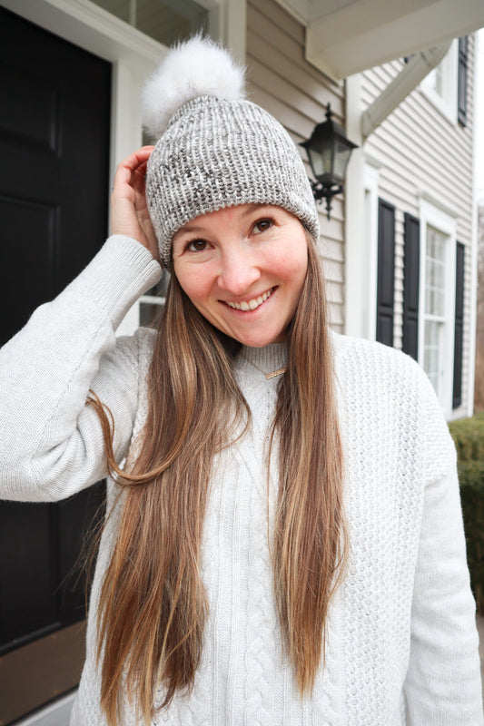 Gray Gradient Beanie